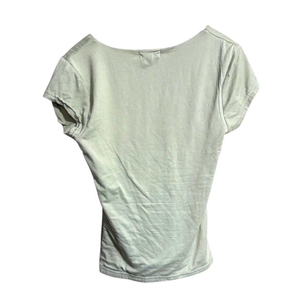 Women's Light Green Short Sleeve Tee - Picture 2 of 3